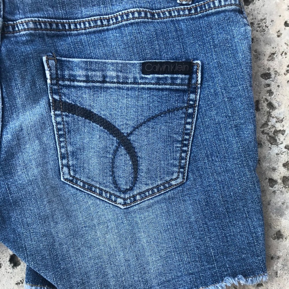 Vintage Calvin Klein Jean Distressed Patchwork - Picture 6 of 7
